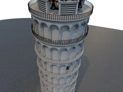 Leaning Tower of Pisa 3D model
