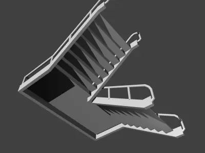 flight of stairs 3D model