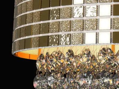 74316x Bezazz Lightstar Chandelier 3D model