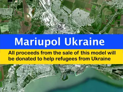 Cityscape Mariupol Ukraine  3D model