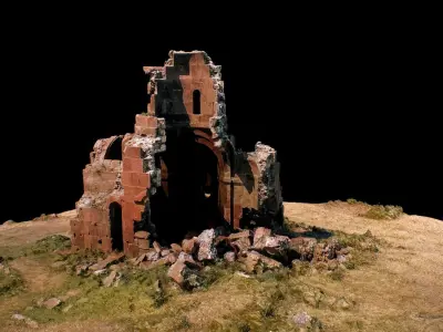 Medieval church 3d photogrammetry model 3D model