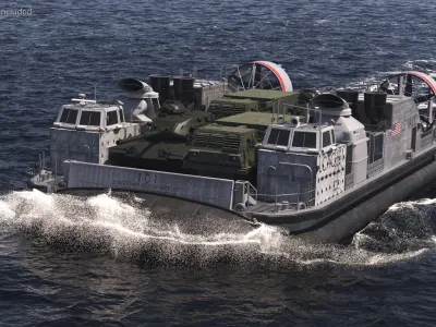  Landing Craft Air Cushion and US Tanks 