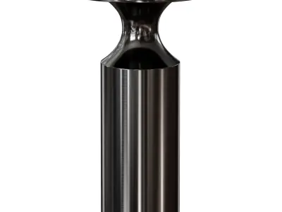 Valter Gunmetal Drink Table Crate and Barrel 3D model