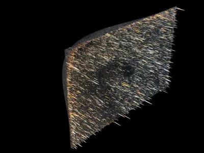 Letter E Nebula 3D model