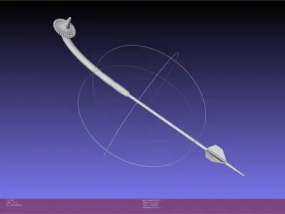 Star Wars Boba Fett Gaffi Stick Printable Assembly 3D print model