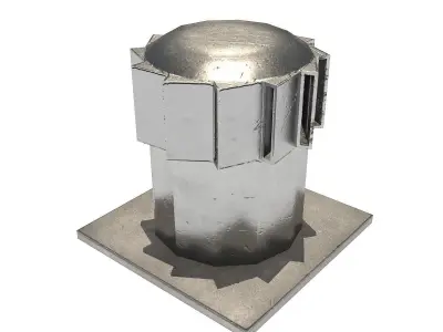 Aluminium Rooftop Elements PACK Low-poly 3D model