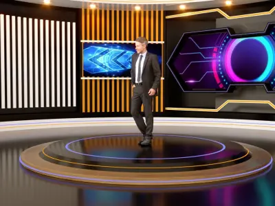 Virtual Set 3D model