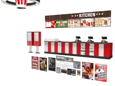 KFC Element Low-poly 3D model