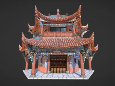 style temple Chinese pagoda Texture