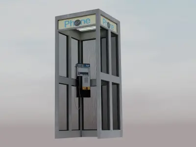 Phone booth Free 3D model