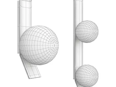 LEEN SCONCE Low-poly 3D model