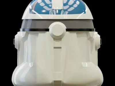 highly accurate Clone Trooper Phase 2 live action helmet 3D print model