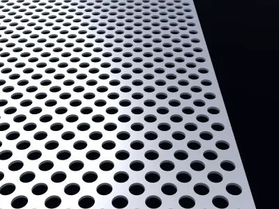 Perforated panel with 38 percent opening 25O50 3D model