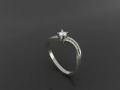 Refined Women Band Featuring Twisted Lines and Delicate Details 3D print model