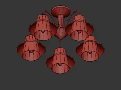 Gavana ganana light chandelier 3D model