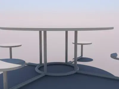 Park Seats 3D model