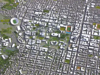 Berkeley Low-poly 3D model