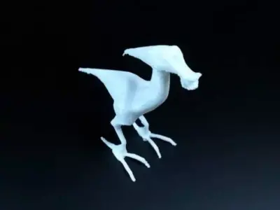 Alien dinosaur creature 3D print model