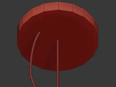 Wooden Rockets  Unique Creative Pendant Light 3D model
