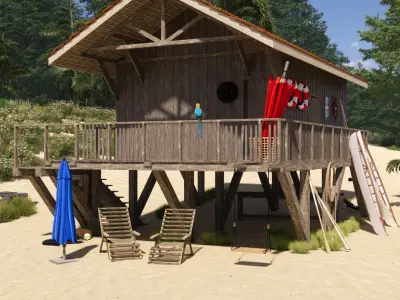 Island-House-Casa-Ilha-Pescador-Fishers 3D model