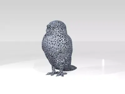 Owl Voronoi 3D model