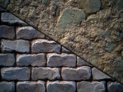 Stone Floor  wall - Vol 19 - SBsar - Maps Texture