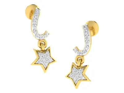 Diamond locket set for Women 3D print model order