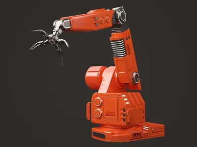 Futuristic Robotic Arm 3D model