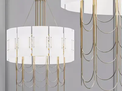 NIAGARA lamp with wires hanging from it 3D model
