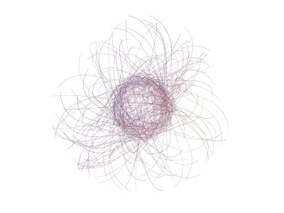 Abstract Sphere Line v1 004 3D model