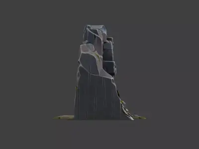 Dwarven Portal Low-poly 3D model