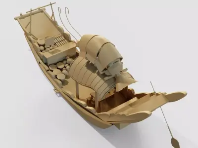 Boat Raya and the Last Dragon Movie 3D model