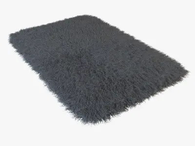 Tibetan sheepskin Dior gray 3D model