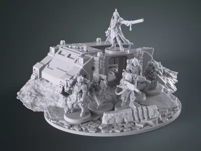 Traitor stormtrooper squad x10 3D print model