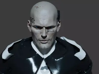 Stylized Sci-Fi Male for Games and Movies - Fully Rigged 3D model