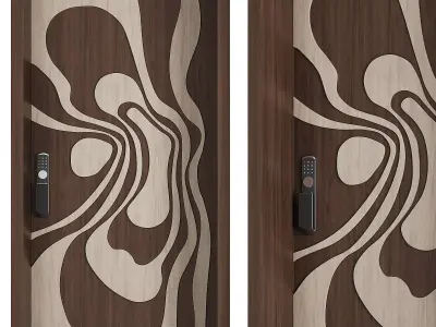 Entrance door set254 3D model