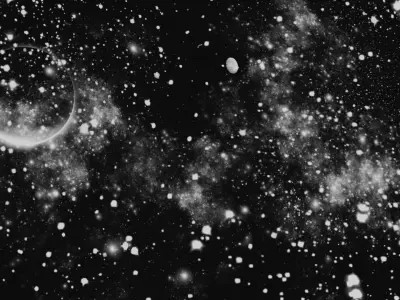 HDRI Panoramic Sky - 360 starfield -01 cosmic gray Low-poly 3D model