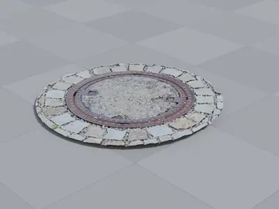 Manhole 2 Photoscan 3D model