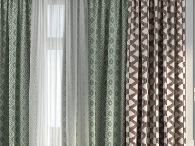Curtain Set 215 3D model