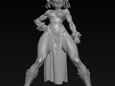 Chun-Li Street Fighter 3D Model STL for 3D Printing 3D print model