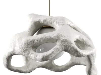  Flush mount pendant Low-poly 3D model