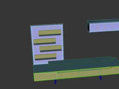 Realistic Chester Tv Unit  3D model