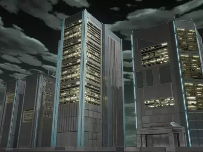 Anime Inspired Building Pack 3D model