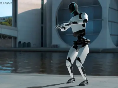  Advanced Humanoid Android Robot Walking Animated Rigged For Blender 