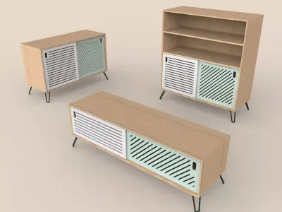 Pointillee Media Unit Collection 3D Model Pack
