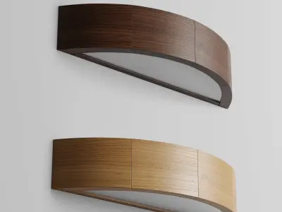 Kerio wall lamp Low-poly 3D model