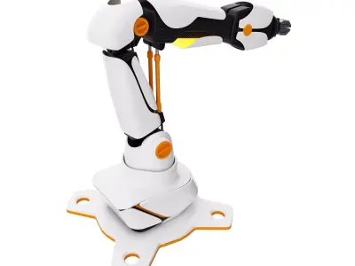 Mechanical ARM Low-poly 3D model from CGTrader