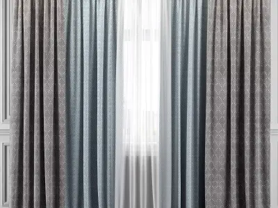 Curtain Set 314 3D model