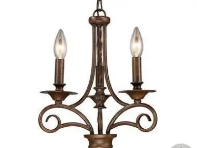 Brenda Light Classic Traditional Chandelier 3D model