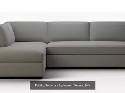 Modern Living Sectional Series - Premium Modular Sofa Pack v02